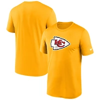 T-shirt Nike Gold Performance pour homme avec logo Primetime Legend des Kansas City Chiefs
