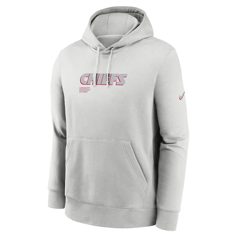 Sweat à capuche Nike gris Kansas City Chiefs Edge Pack French Terry Club pour homme