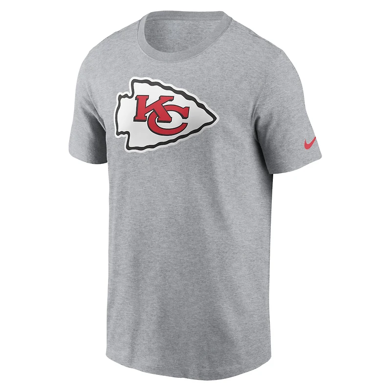T-shirt essentiel Nike gris avec logo des Chiefs de Kansas City pour hommes
