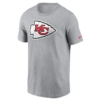 T-shirt essentiel Nike gris avec logo des Chiefs de Kansas City pour hommes