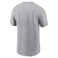 T-shirt essentiel Nike gris avec logo des Chiefs de Kansas City pour hommes