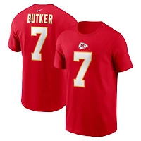 T-shirt avec nom et numéro Nike Harrison Butker pour hommes, rouge, Kansas City Chiefs
