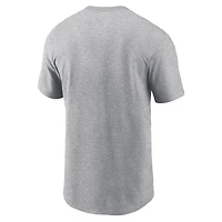 Men's Nike Heather Gray Kansas City Chiefs 2024 AFC Champions Locker Room Trophy Collection T-Shirt