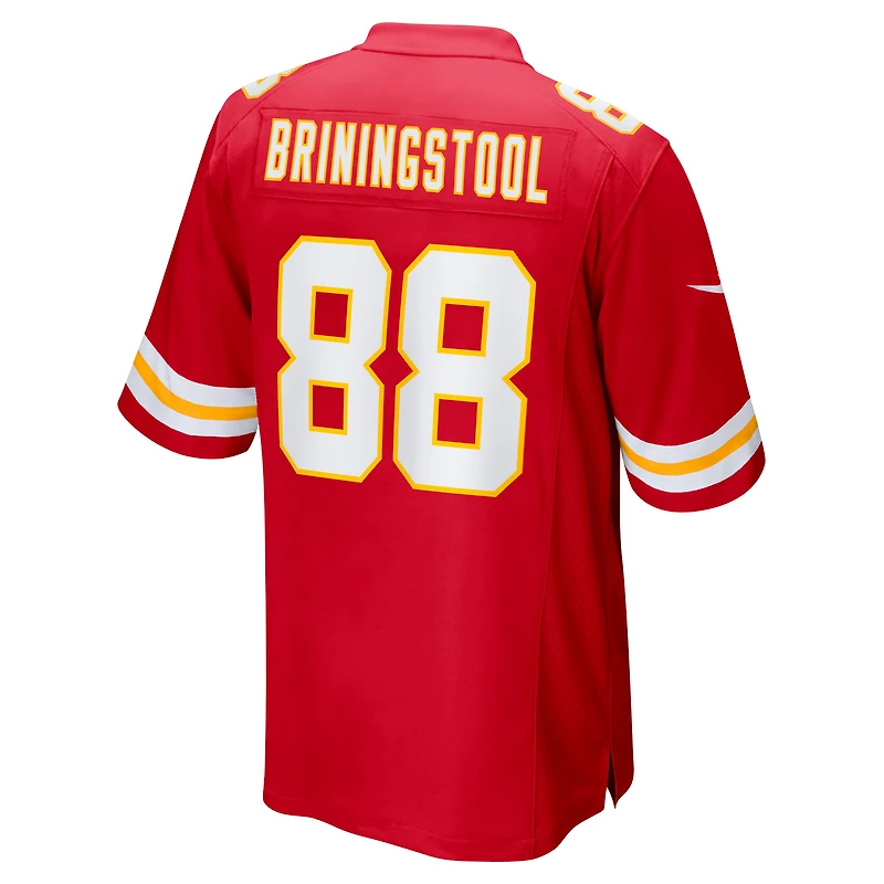 Maillot Nike Jake Briningstool rouge pour homme des Kansas City Chiefs