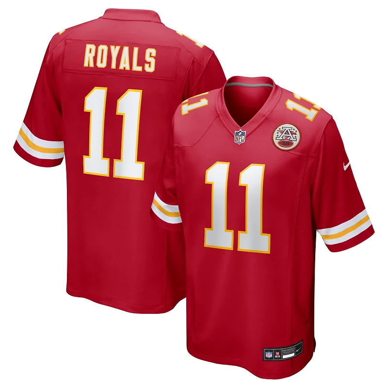 Men's Nike Jalen Royals  Red Kansas City Chiefs Team Game Jersey