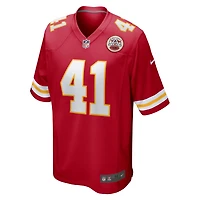 Maillot de match Nike James Winchester des Chiefs Kansas City pour homme, rouge