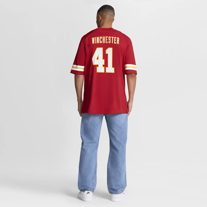 Maillot de match Nike James Winchester des Chiefs Kansas City pour homme, rouge