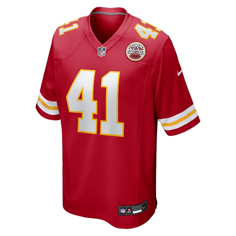 Maillot de match Nike James Winchester des Chiefs Kansas City pour homme, rouge