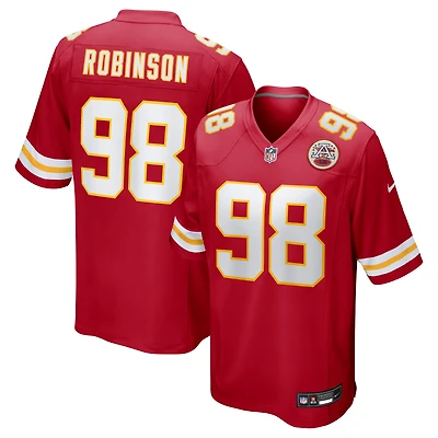 Men's Nike Janarius Robinson  Red Kansas City Chiefs Team Game Jersey