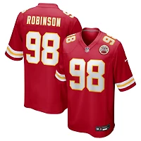 Men's Nike Janarius Robinson  Red Kansas City Chiefs Team Game Jersey