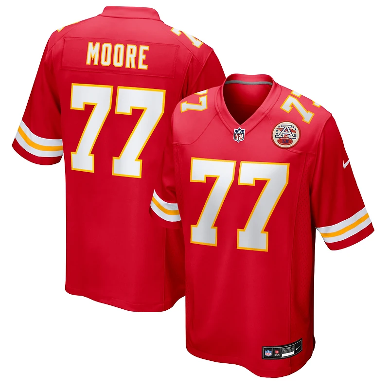 Maillot Nike Jaylon Moore rouge pour homme des Kansas City Chiefs
