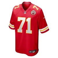 Men's Nike Josh Simmons Red Kansas City Chiefs 2025 NFL Draft First Round Pick Game Jersey