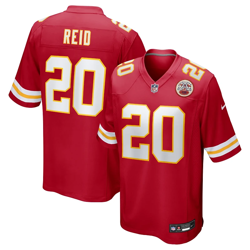 Men's Nike Justin Reid Red Kansas City Chiefs Game Jersey
