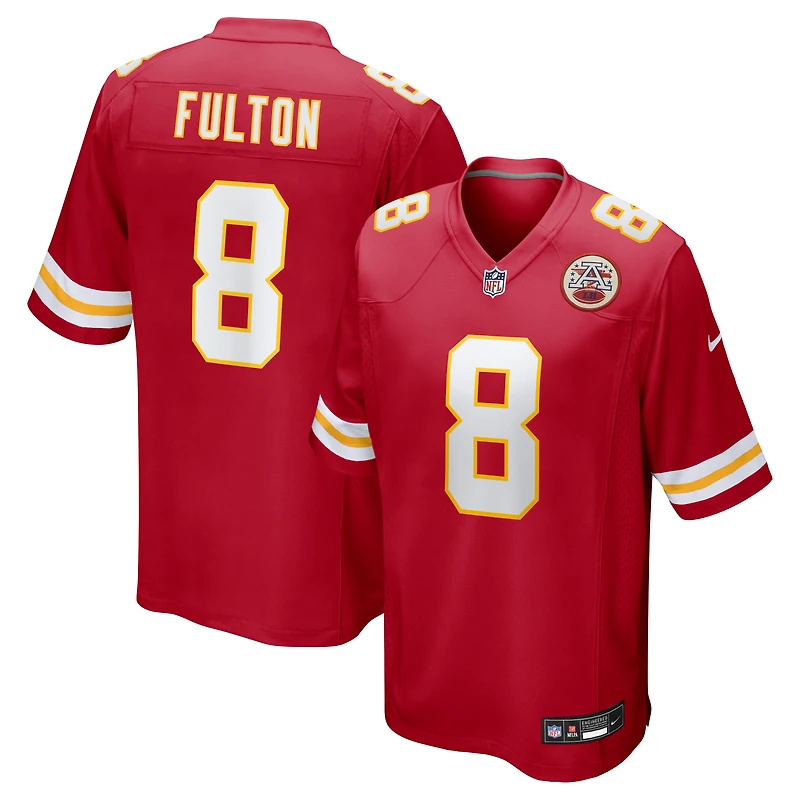Men's Nike Kristian Fulton  Red Kansas City Chiefs Team Game Jersey
