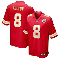 Maillot Nike Kristian Fulton rouge pour homme des Kansas City Chiefs