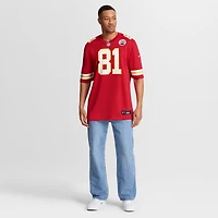 Men's Nike Nikko Remigio  Red Kansas City Chiefs Team Game Jersey