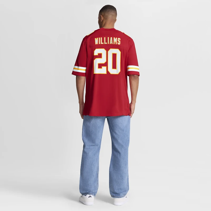 Men's Nike Nohl Williams  Red Kansas City Chiefs Team Game Jersey