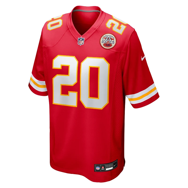 Maillot Nike Nohl Williams rouge pour homme des Kansas City Chiefs