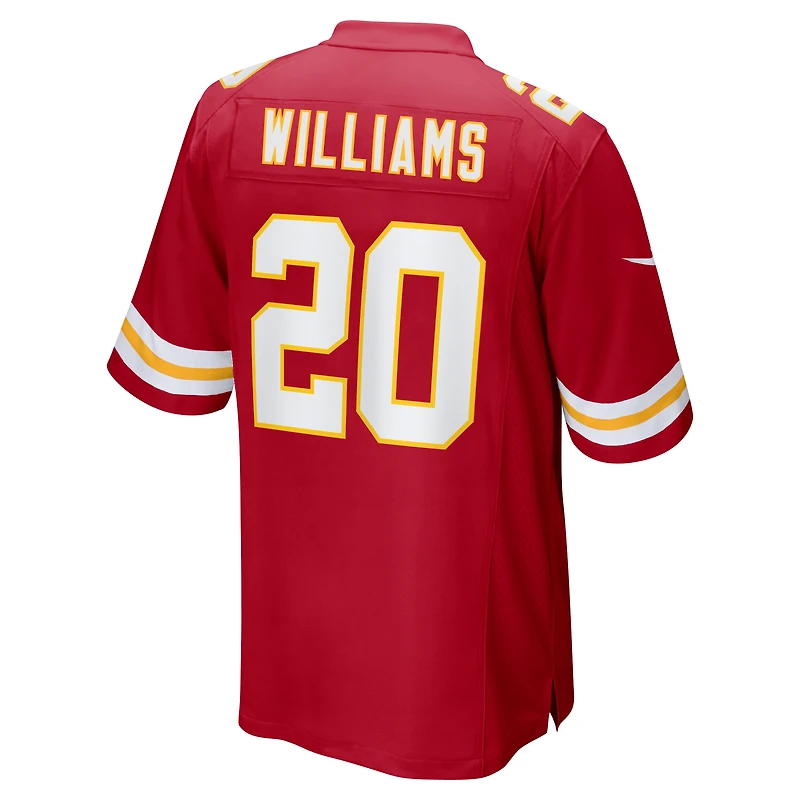 Men's Nike Nohl Williams  Red Kansas City Chiefs Team Game Jersey