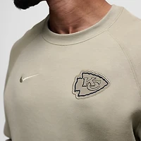 Sweat-shirt Nike Olive Kansas City Chiefs Tech Fleece Raglan pour homme