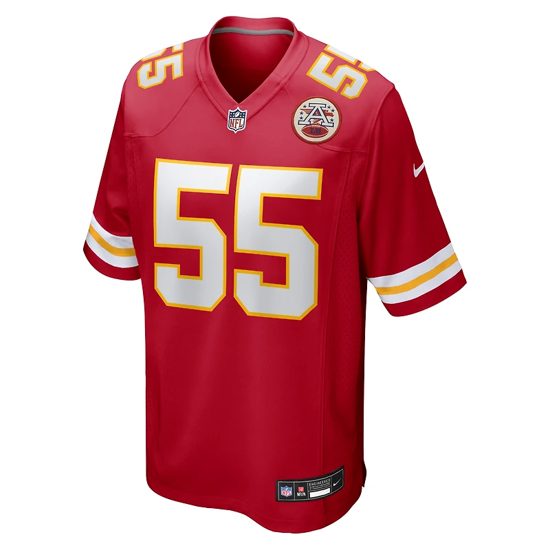 Men's Nike Omarr Norman-Lott  Red Kansas City Chiefs Team Game Jersey