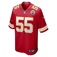 Men's Nike Omarr Norman-Lott  Red Kansas City Chiefs Team Game Jersey
