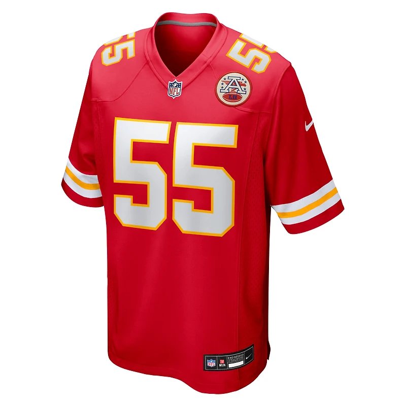 Men's Nike Omarr Norman-Lott  Red Kansas City Chiefs Team Game Jersey