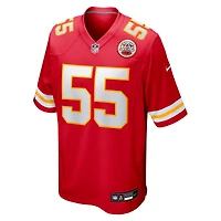 Men's Nike Omarr Norman-Lott  Red Kansas City Chiefs Team Game Jersey