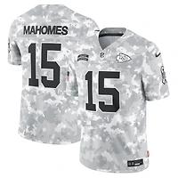Maillot Nike Patrick Mahomes Arctic Camo Kansas City Chiefs 2024 Salute to Service Limited pour homme