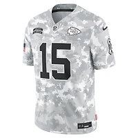 Maillot Nike Patrick Mahomes Arctic Camo Kansas City Chiefs 2024 Salute to Service Limited pour homme