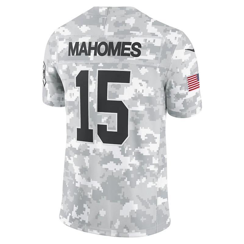 Maillot Nike Patrick Mahomes Arctic Camo Kansas City Chiefs 2024 Salute to Service Limited pour homme