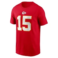 Men's Nike Patrick Mahomes Red Kansas City Chiefs Player Name & Number T-Shirt