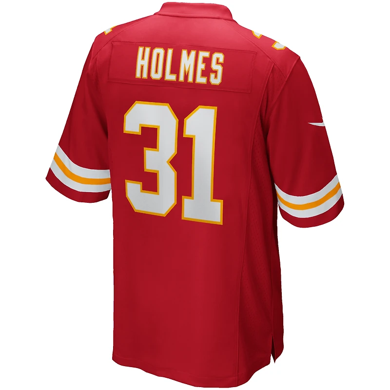 Maillot de joueur retraité Nike Priest Holmes pour hommes, rouge, Kansas City Chiefs Game