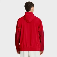 Men's Nike Red/Crimson Kansas City Chiefs 2025 Sideline Coaches Anorak Half-Zip Hoodie Jacket