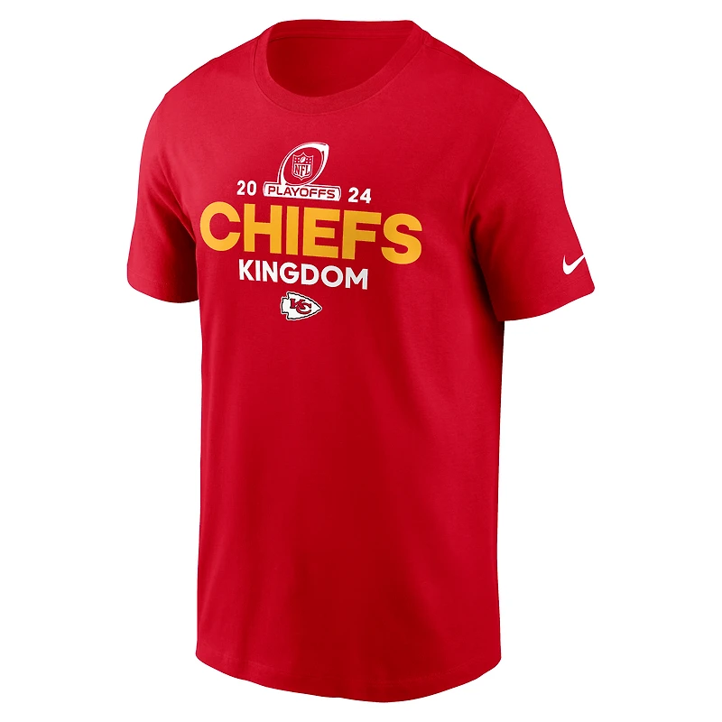 Men's Nike Red Kansas City Chiefs 2024 NFL Playoffs T-Shirt