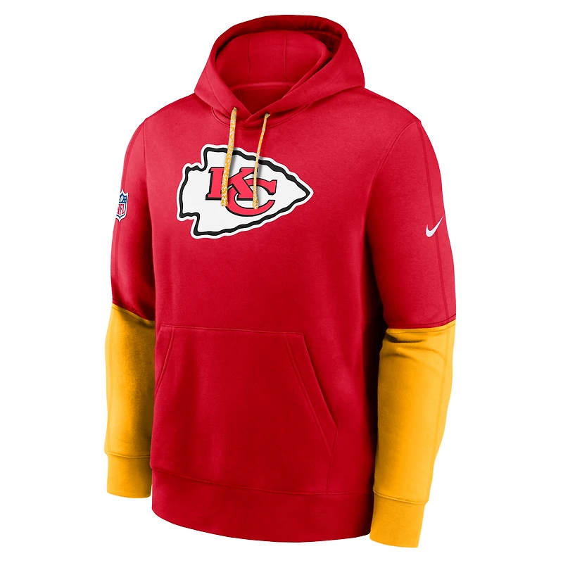 Sweat à capuche Nike rouge Kansas City Chiefs 2024 Sideline Club pour homme