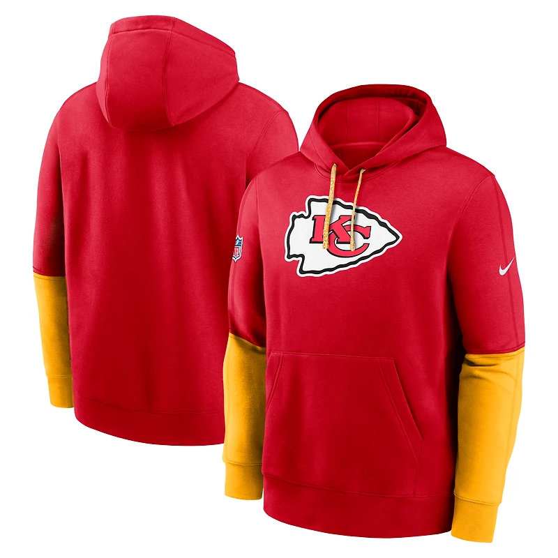 Sweat à capuche Nike rouge Kansas City Chiefs 2024 Sideline Club pour homme