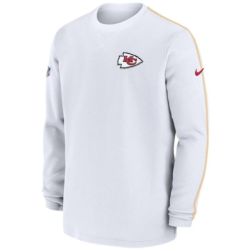 Men's Nike Red Kansas City Chiefs 2024 Sideline Coaches Long Sleeve Top