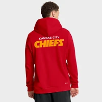 Men's Nike Red Kansas City Chiefs 2025 Sideline Standard Issue Club Dri-FIT Hoodie