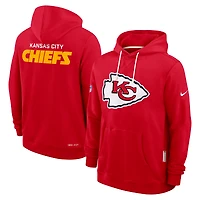 Men's Nike Red Kansas City Chiefs 2025 Sideline Standard Issue Club Dri-FIT Hoodie