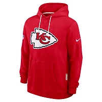 Men's Nike Red Kansas City Chiefs 2025 Sideline Standard Issue Club Dri-FIT Hoodie