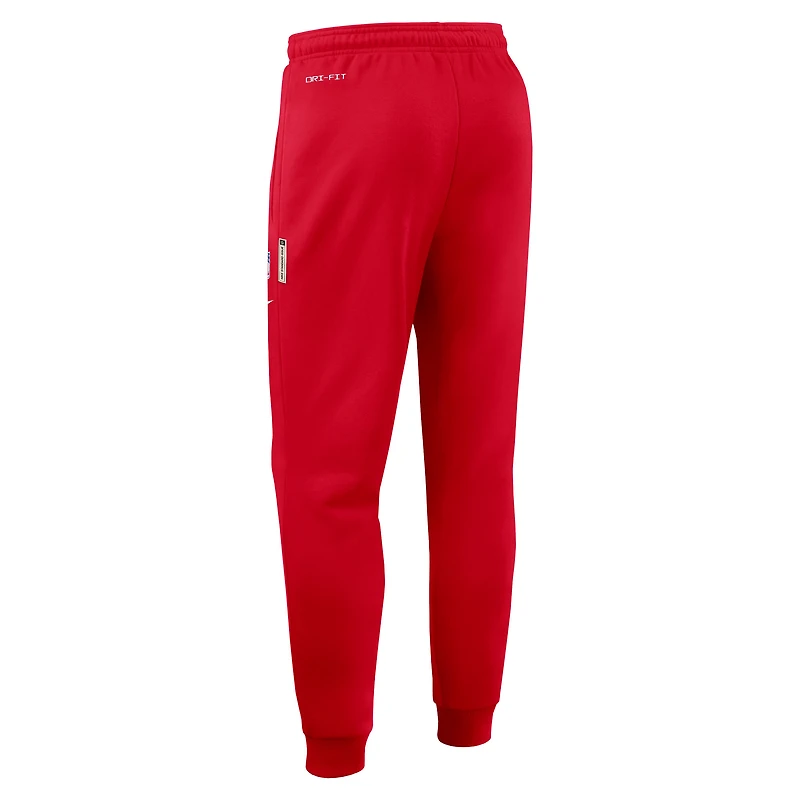 Men's Nike Red Kansas City Chiefs 2025 Sideline Standard Issue Ground Game Dri-FIT Taper Pants