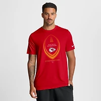 T-shirt Nike rouge Kansas City Chiefs Legend Icon Dri-FIT pour homme, grandes tailles