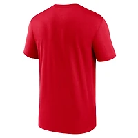 T-shirt Nike rouge Kansas City Chiefs Legend Icon Dri-FIT pour homme, grandes tailles
