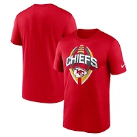 T-shirt Nike rouge Kansas City Chiefs pour homme, grande taille, Primetime Legend Icon Performance