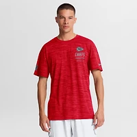 T-shirt Nike rouge Kansas City Chiefs pour homme, grandes tailles, technologie Dri-FIT Sideline Velocity