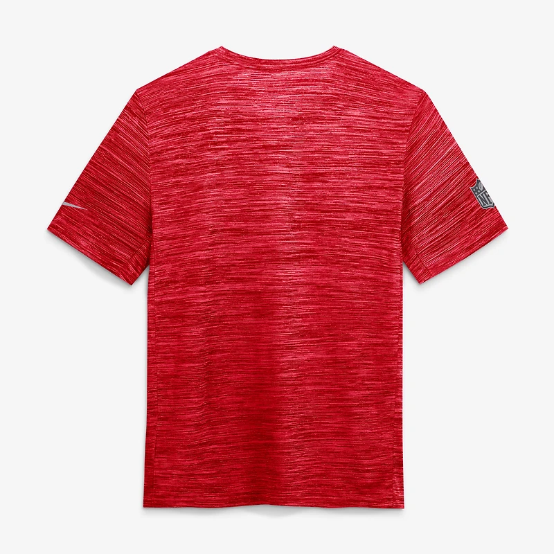 T-shirt Nike rouge Kansas City Chiefs pour homme, grandes tailles, technologie Dri-FIT Sideline Velocity