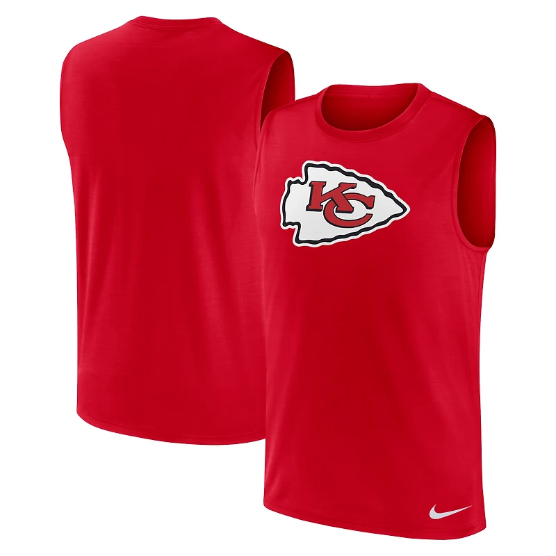 Débardeur Nike rouge Kansas City Chiefs Blitz Legend Dri-FIT Muscle pour homme