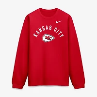 Men's Nike  Red Kansas City Chiefs Defensive Leader Club Fleece Pullover Sweatshirt