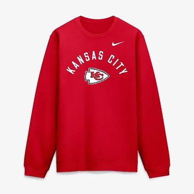 Men's Nike  Red Kansas City Chiefs Defensive Leader Club Fleece Pullover Sweatshirt